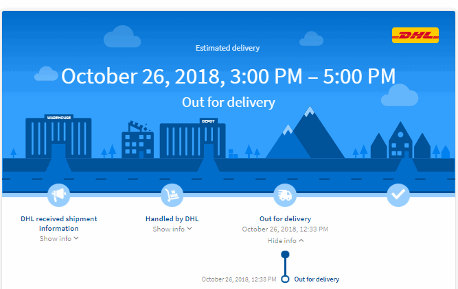 DHL Same Day. Track & trace the parcel sent by DHL Same Day (DGF)